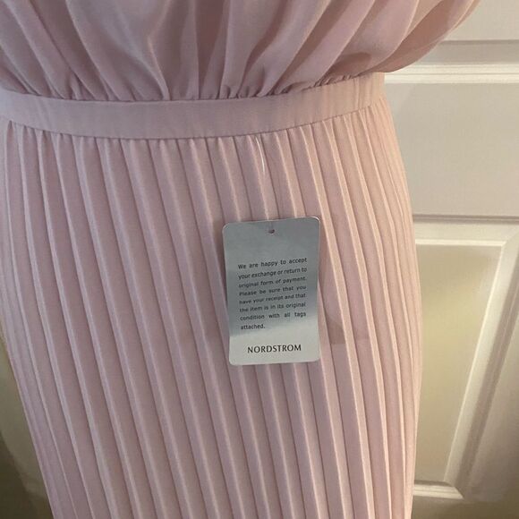 Halter Neck Pleater Maxi Dress by Chi Chi London Sz 10 - Picture 9 of 13